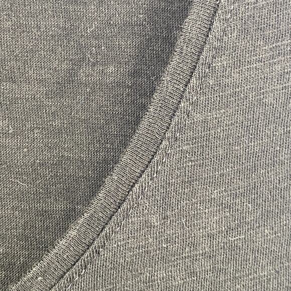 EILEEN FISHER Tank Top S Organic Cotton Slub Jersey Tunic Scoop Neck Shell Black - Picture 6 of 11